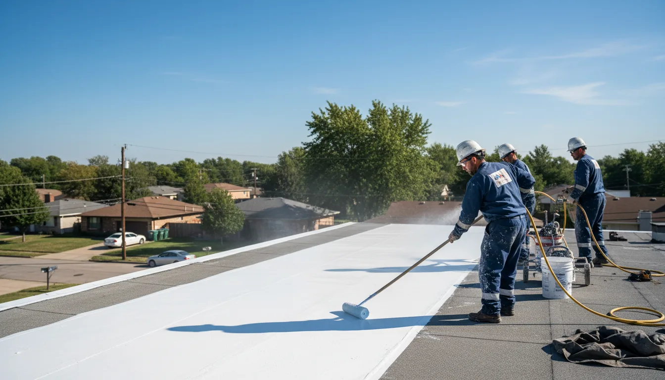 Commercial roof coating in Gause, TX near me